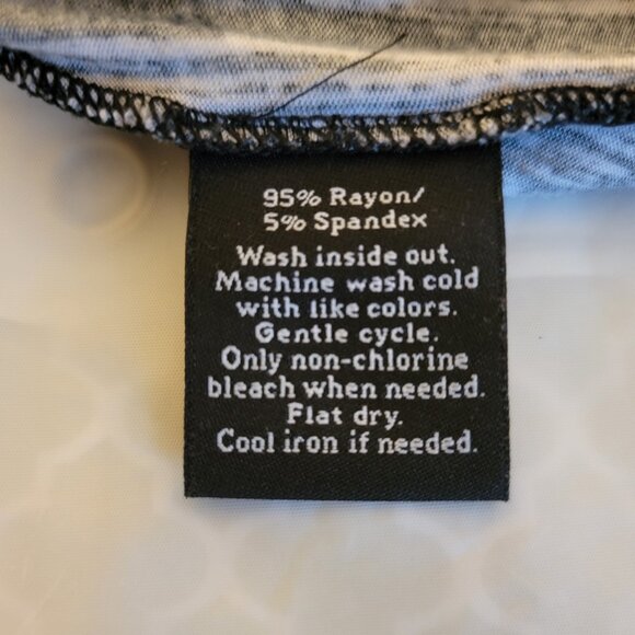 Rock Republic Stripped Tunic Top Black White Women Blouse Shirt Size Medium - Picture 15 of 15